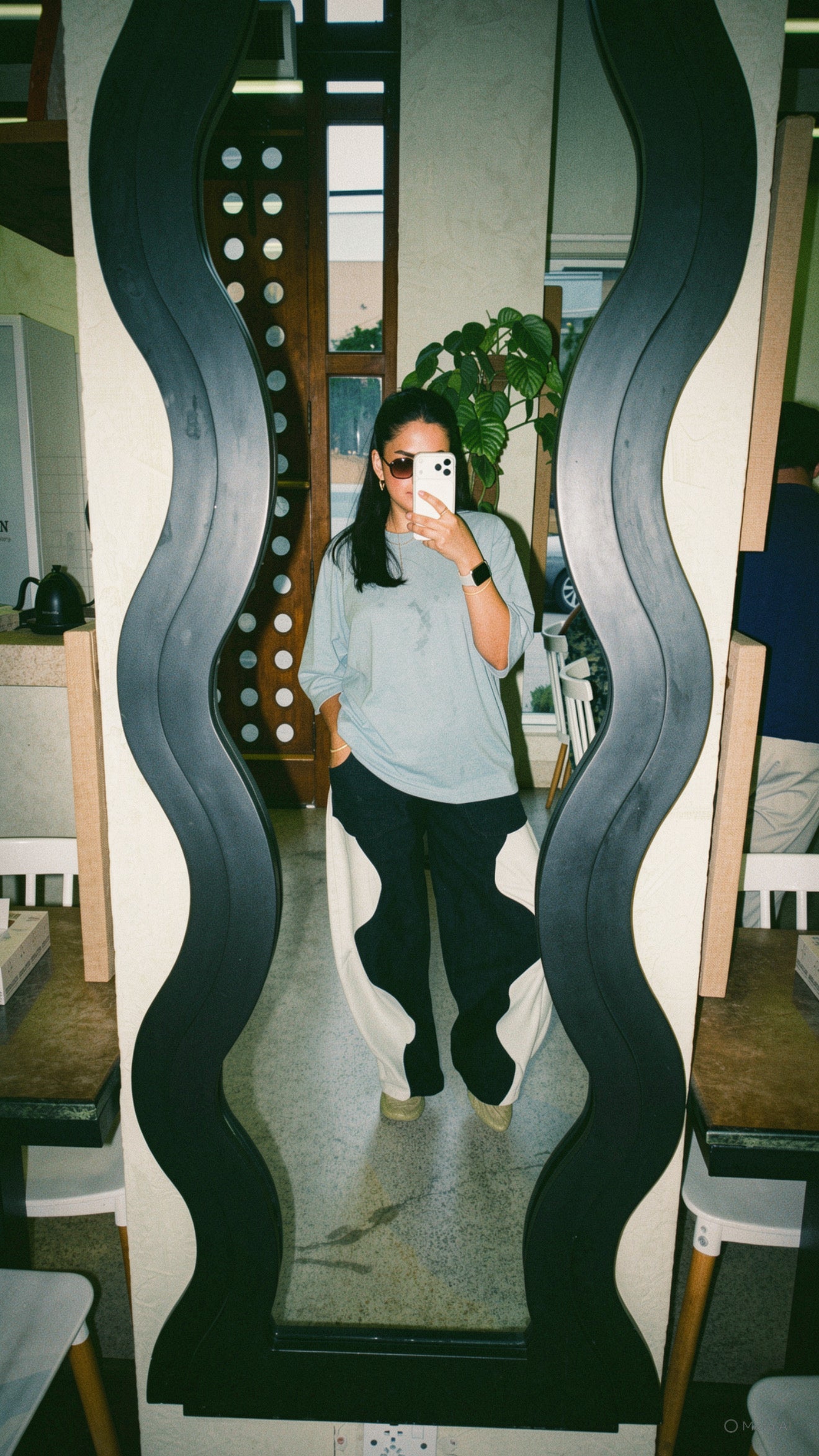 Wavy Denim Pants