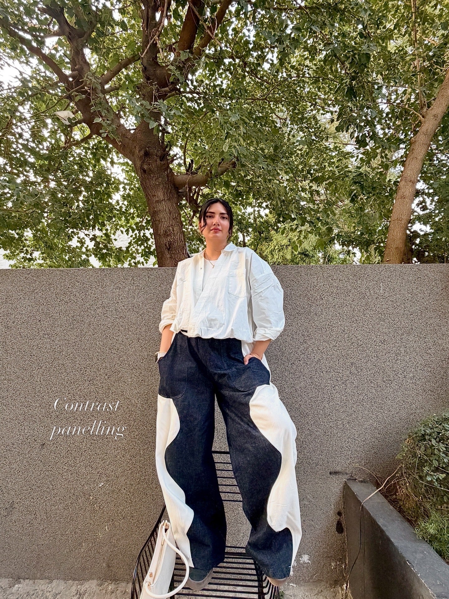 Wavy Denim Pants
