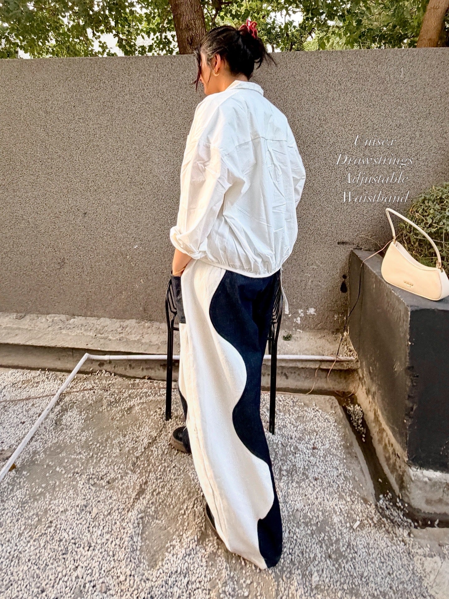 Wavy Denim Pants