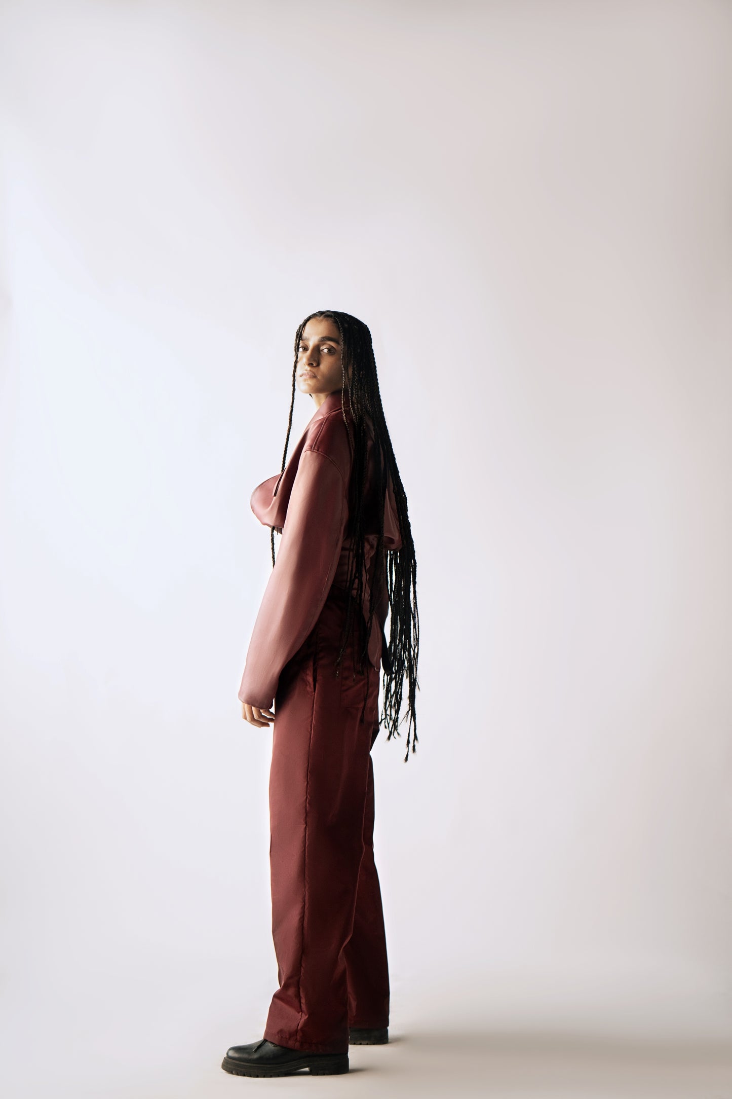 Enough Faux-Leather Blazer